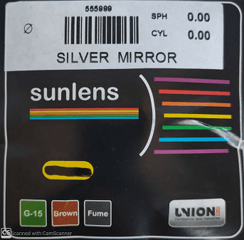 SUNLENS SILVER MIRROR