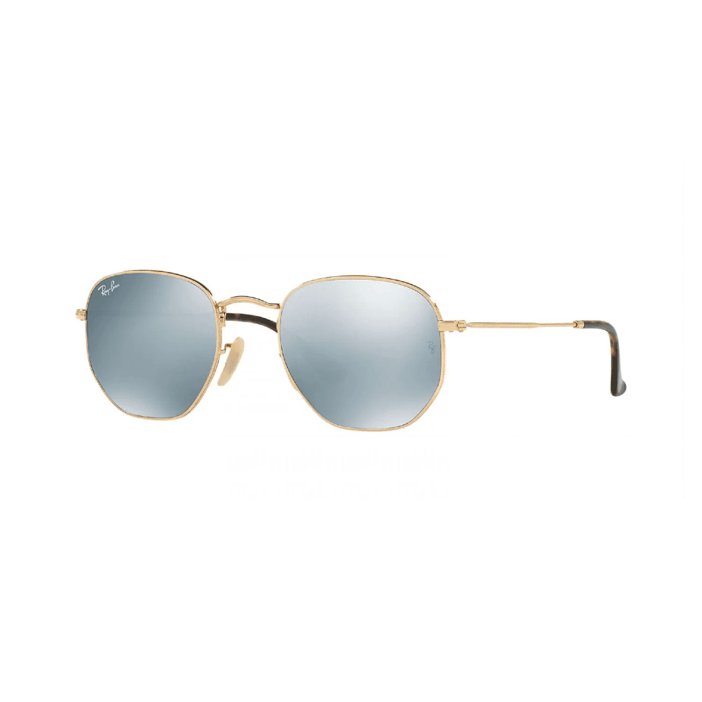 RAYBAN ORB 3548N HEXAGONAL 001/30 SILVER MIRROR