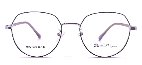 GiovaLini 1077 METAL SERIES COL. 3 BLACK/SILVER  50-18-143