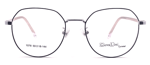 GiovaLini 1078 METAL SERIES COL. 3 BLACK/SILVER 50-18-144