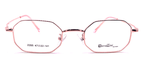 GiovaLini 2205 METAL SERIES COL. 6 PINK GOLD HEXAGONAL 47-22-141