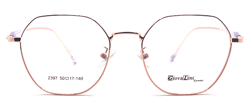 GiovaLini 2397 METAL SERIES COL. 6 PINK GOLD/TRASPARENT 50-17-140