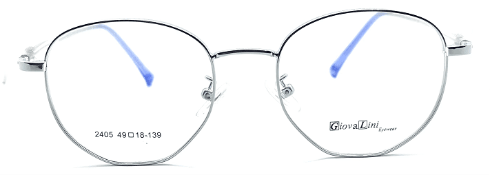 GiovaLini 2405 METAL SERIES COL. 5 SILVER/LIGHT BLUE 49-18-139