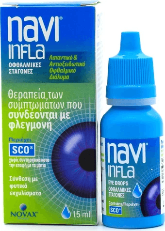 NAVI INFLA EYE DROPS ΟΦΘΑΛΜΙΚΕΣ ΣΤΑΓΟΝΕΣ 15ML