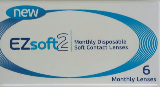 EZ soft2 Contact Lenses 6pack βαθμοι απο 0.25 εως 8.00