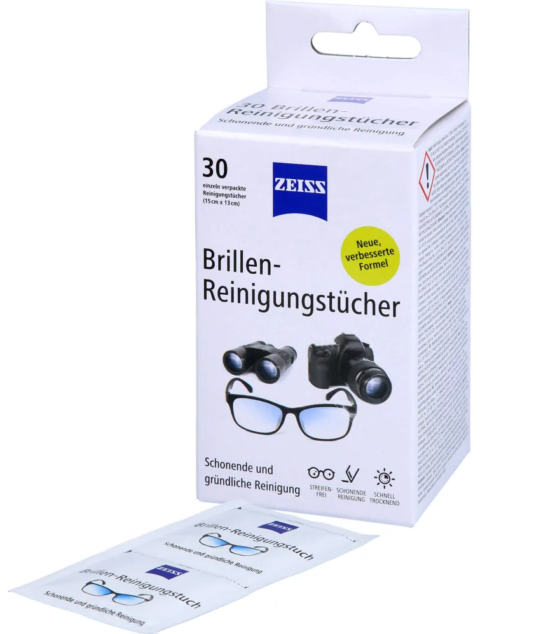 ZEISS WIPES 30 PCS - ZEISS BRILLEN-REINIGUNGSTUCHER