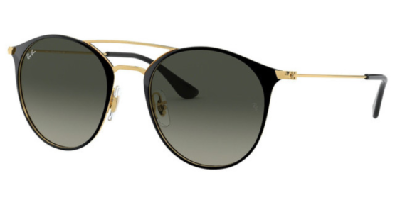 RAYBAN ORB 3546 187/71 BLACK ON ARISTA FRAME LIGHT GREY GRADIENT DARK LENSES