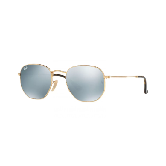 RAYBAN ORB 3548N HEXAGONAL 001/30 SILVER MIRROR