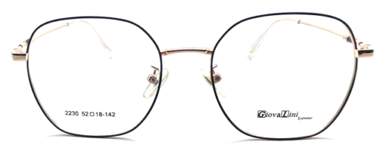 GiovaLini 2230 COL. 4 BLACK/PINK GOLD 52-18-142 METAL SERIES