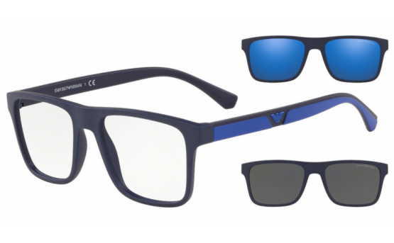 EMPORIO ARMANI EA 4115 5759/1W 54-18-145 ON WITH 2 CLIP ON