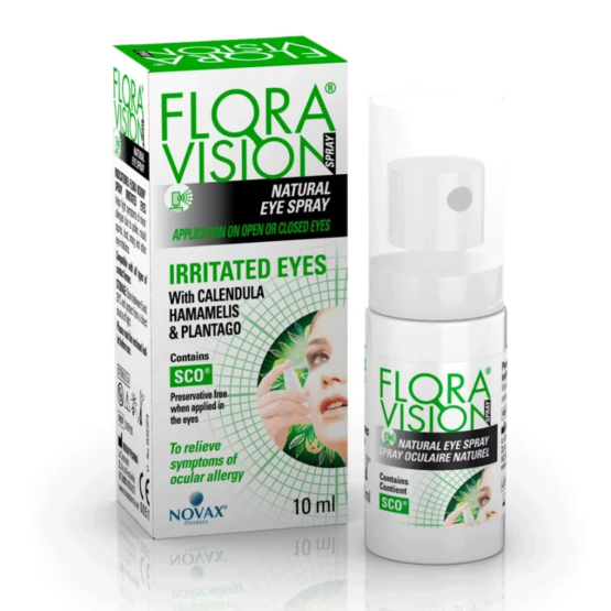 FLORA VISION NATURAL EYE SPRAY ΓΙΑ ΕΡΕΘΙΣΜΕΝΑ ΜΑΤΙΑ (GREEN) 10ML